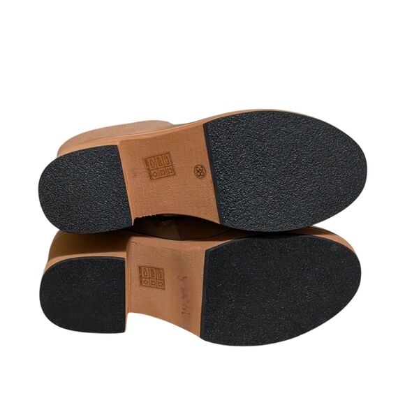 Antelope U12 Illeana leather thick heel platform ankle boot tan boho chic 38 - Picture 9 of 11